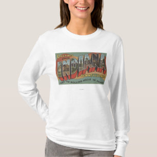 Indiana, Pennsylvania - Large Letter Scenes T-Shirt
