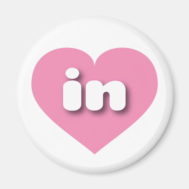 Indiana pink heart - in magnet (Front)