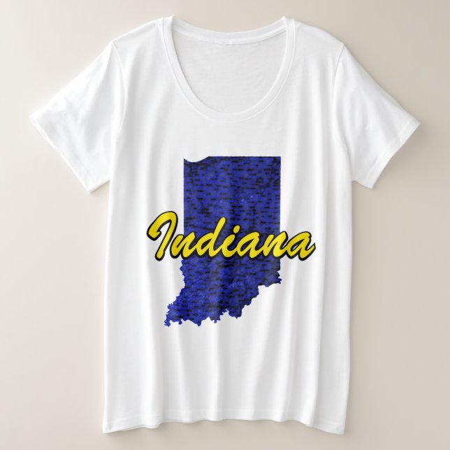 Indiana Plus Size T-Shirt (Design Front)