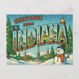 INDIANA Postcard
