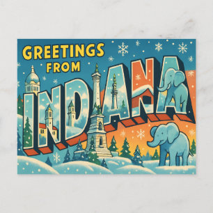 INDIANA Postcard