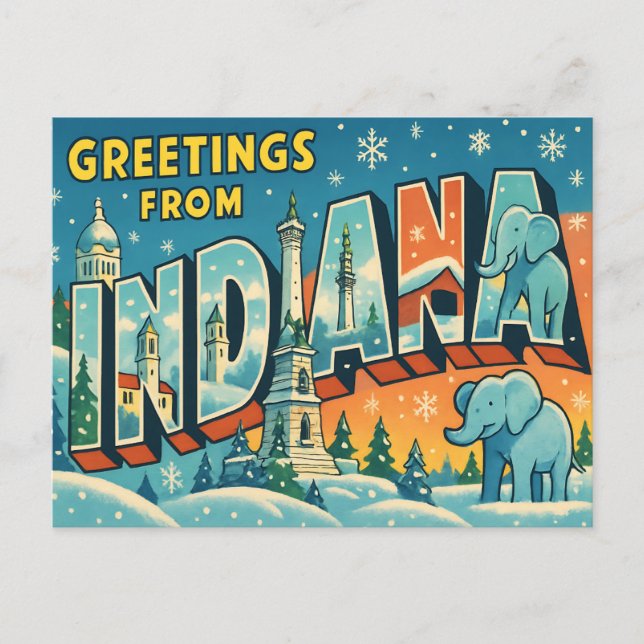 INDIANA Postcard (Front)