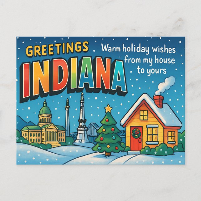 INDIANA Postcard (Front)