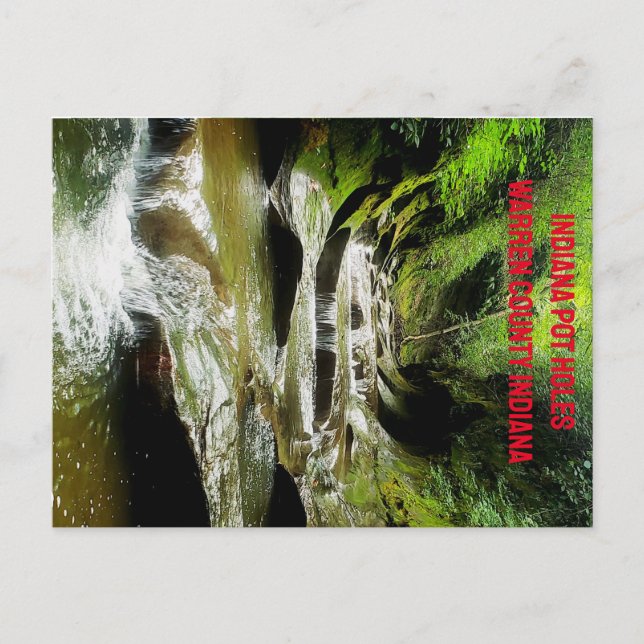 Indiana Pot Holes Postcard (Front)