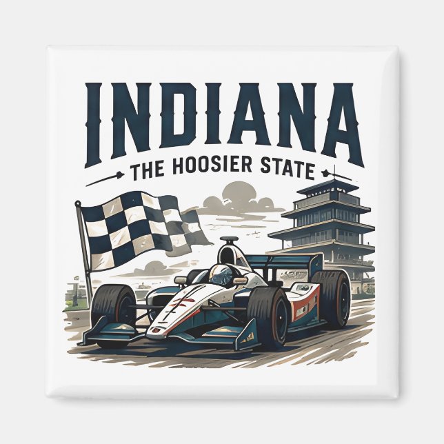 Indiana Racing Heritage Journey Magnet (Front)