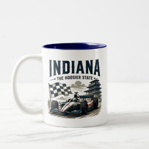 Indiana Racing Heritage Journey Two-Tone Coffee Mug