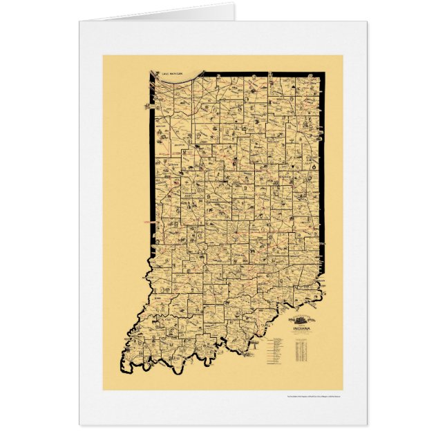 Indiana Railroad Map 1897 (Front)