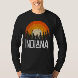 Indiana   Retro Style Vintage 70s 80s 90s Home   T-Shirt