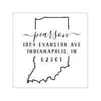 Indiana Return Address Stamp Self-Inking