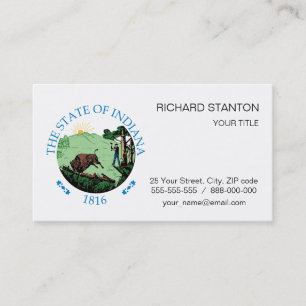 Indiana sign business card