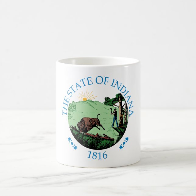 Indiana sign coffee mug (Center)