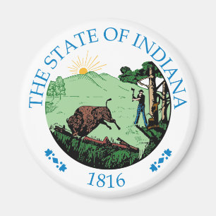Indiana sign magnet