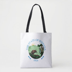 Indiana sign tote bag