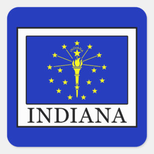 Indiana Square Sticker
