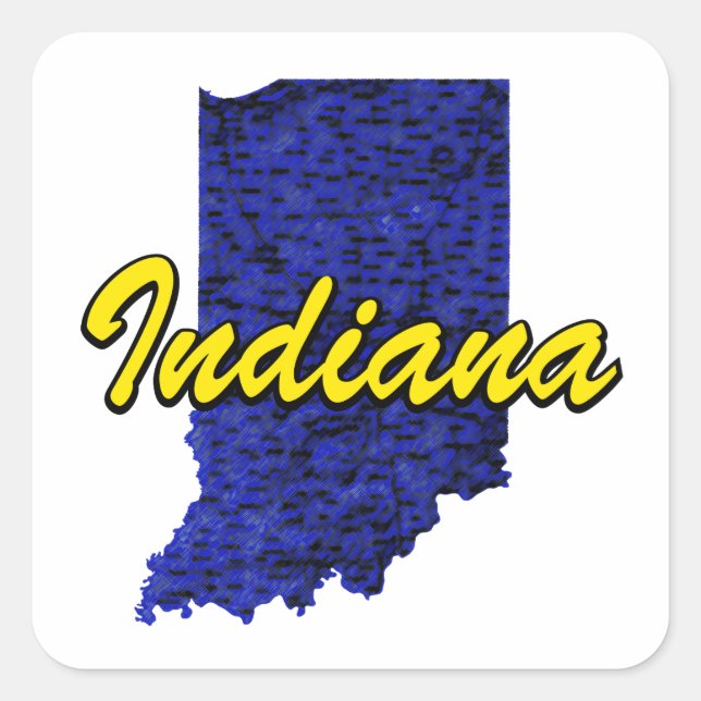 Indiana Square Sticker (Front)