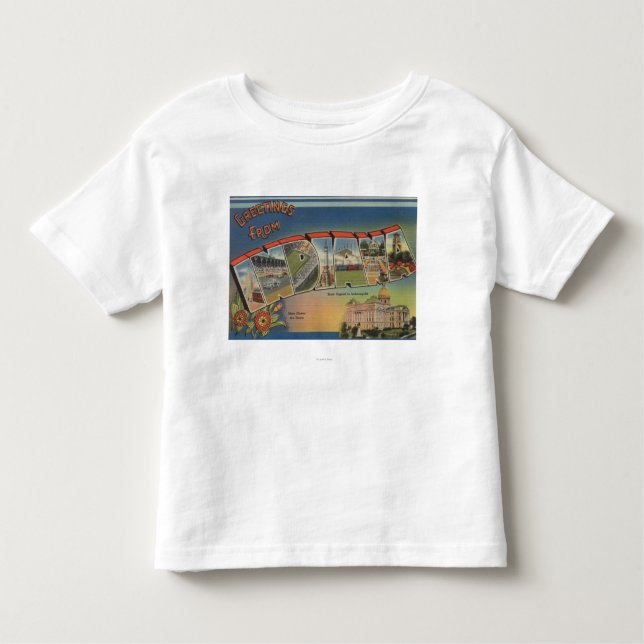 Indiana (State Capital/Flower) Toddler T-Shirt (Front)