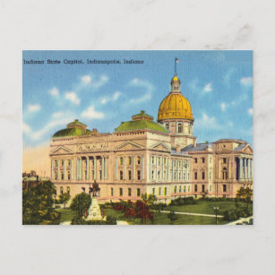 Indiana State Capitol, Indianapolis, Indiana Postcard