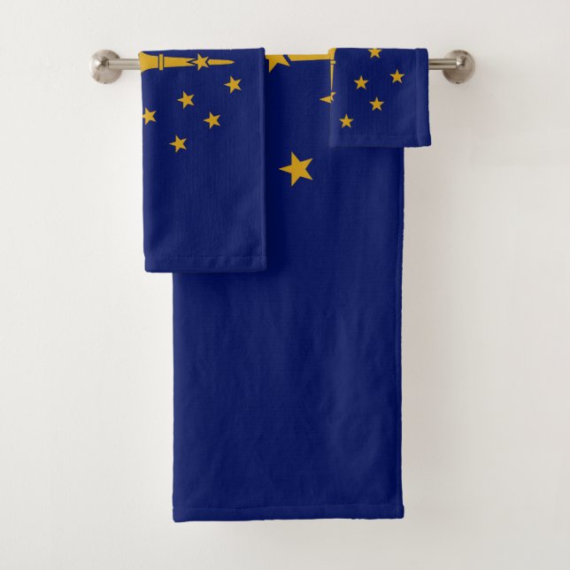Indiana State Flag Bath Towel Set (Insitu)