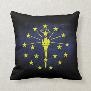 Indiana state flag cushion