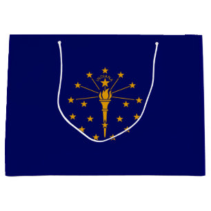 Indiana State Flag Design Large Gift Bag