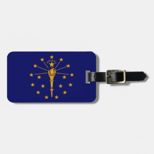 Indiana State Flag Design Luggage Tag