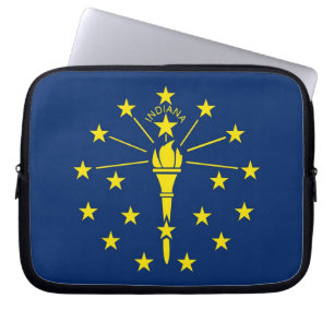 Indiana State Flag Laptop Sleeve