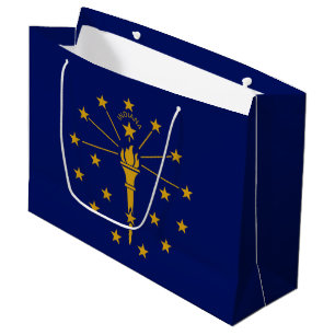 Indiana State Flag Large Gift Bag