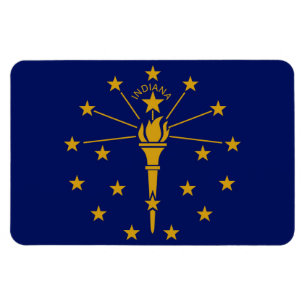 Indiana State flag Magnet
