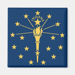 Indiana State Flag Magnet