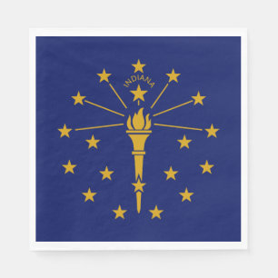 Indiana State Flag Napkin