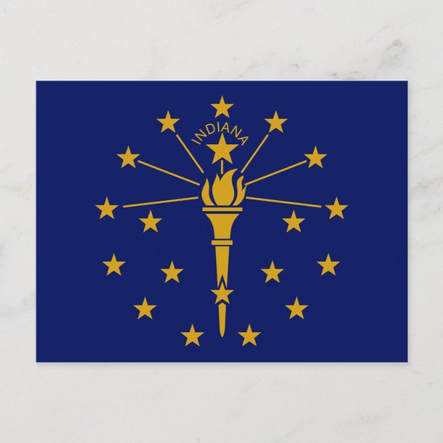 Indiana State Flag Postcard (Front)