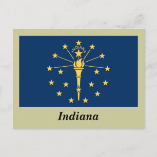 Indiana State Flag Postcard