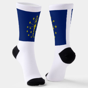 Indiana State flag Socks