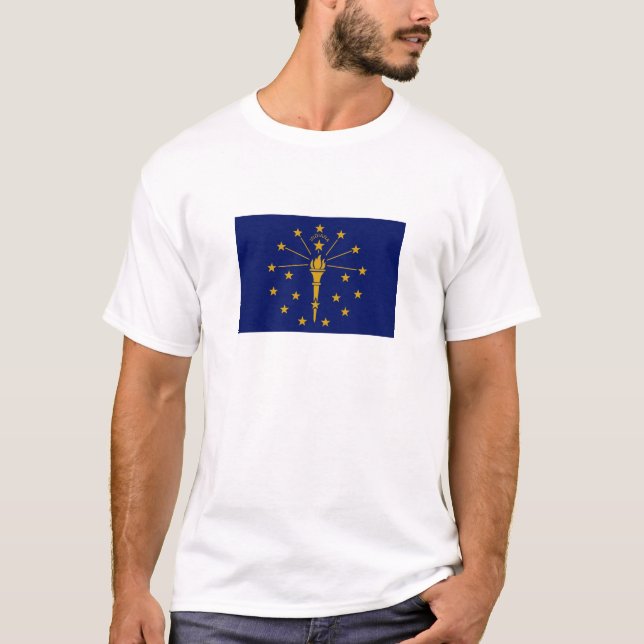 Indiana State Flag T-Shirt (Front)