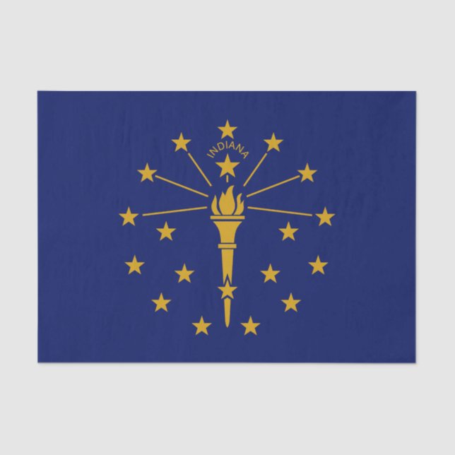 Indiana State Flag Tissue Paper (Front)