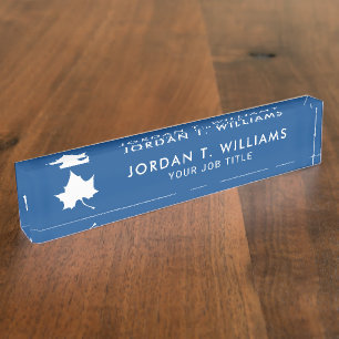 Indiana State Leaf Nameplate