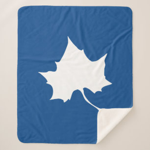 Indiana State Leaf Sherpa Blanket
