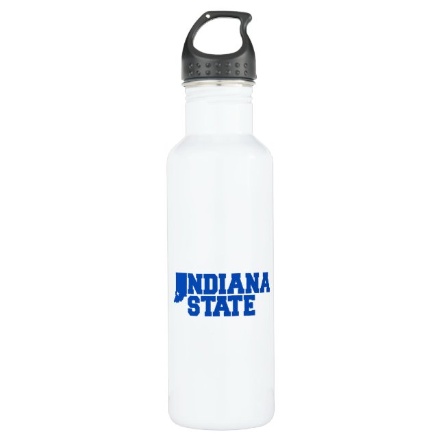 Indiana State Logo 710 Ml Water Bottle (Front)