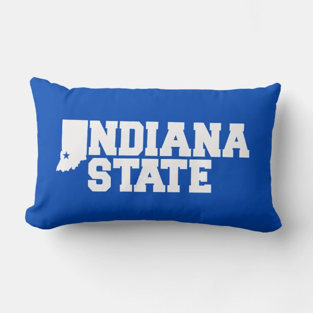 Indiana State Logo Lumbar Cushion (Front)