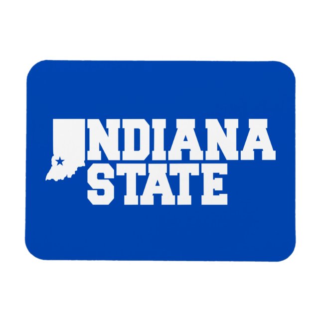 Indiana State Logo Magnet (Horizontal)