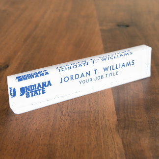 Indiana State Logo Nameplate