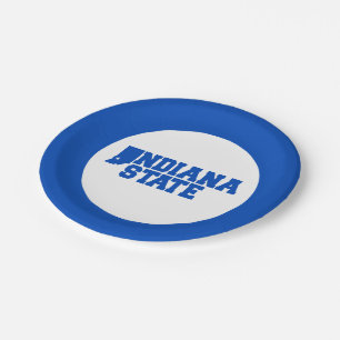 Indiana State Logo Paper Plate