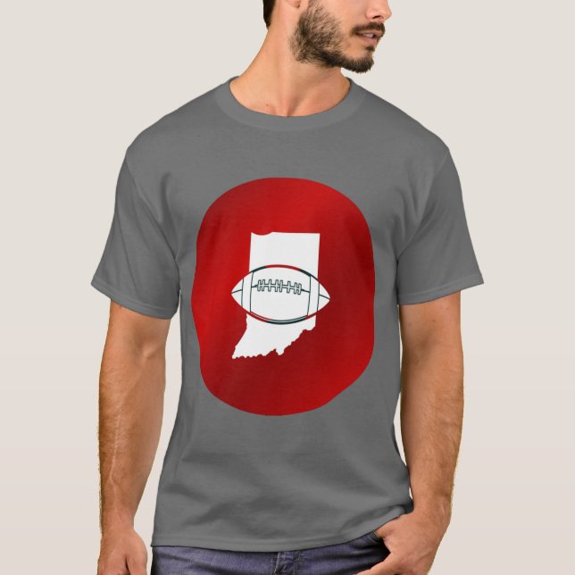 Indiana State Pride Design T-Shirt (Front)