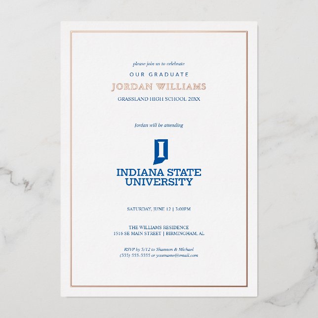 Indiana State University Graduation (Front)