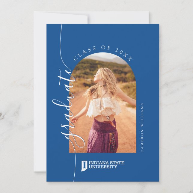 Indiana State University Graduation Announcement (Front)