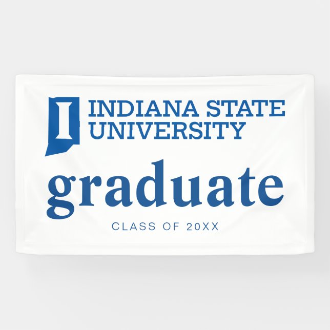 Indiana State University Graduation Banner (Horizontal)