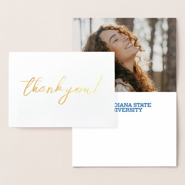 Indiana State University Graduation Foil Card (Display)