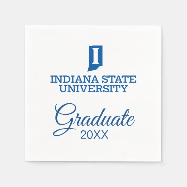 Indiana State University Graduation Napkin (Front)