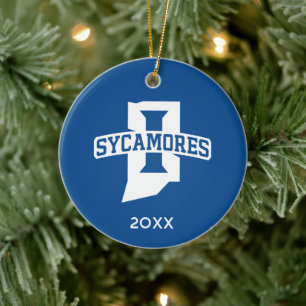 Indiana State University Holiday Ceramic Tree Decoration