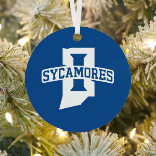Indiana State University Holiday Metal Tree Decoration